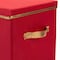 Simplify Storage Box, 24.41 in L, 12.2 in W, 24.41 in H, Red, Polyester 9067 - alternate 4